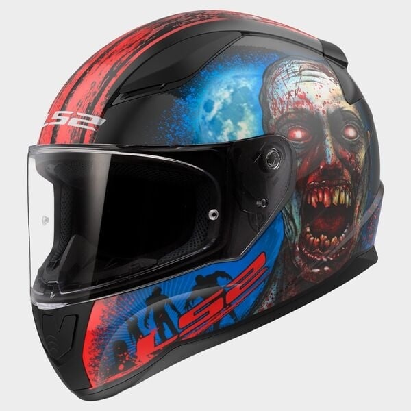 LS2 LS2 FF353 Rapid II Zombie zwart / rood