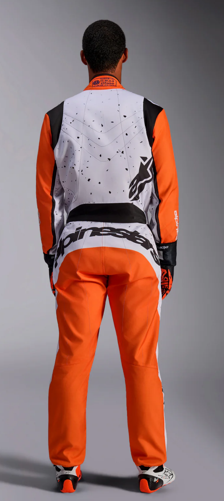 Alpinestars Alpinestars KMX-9 V3 Graphic 6 Wit / oranje / zwart