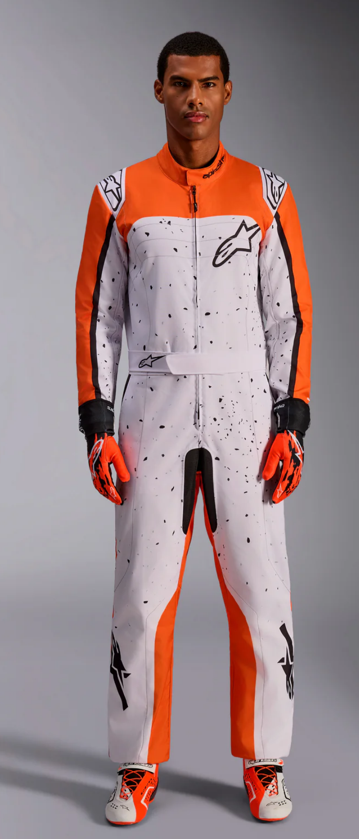 Alpinestars Alpinestars KMX-9 V3 Graphic 6 Wit / oranje / zwart