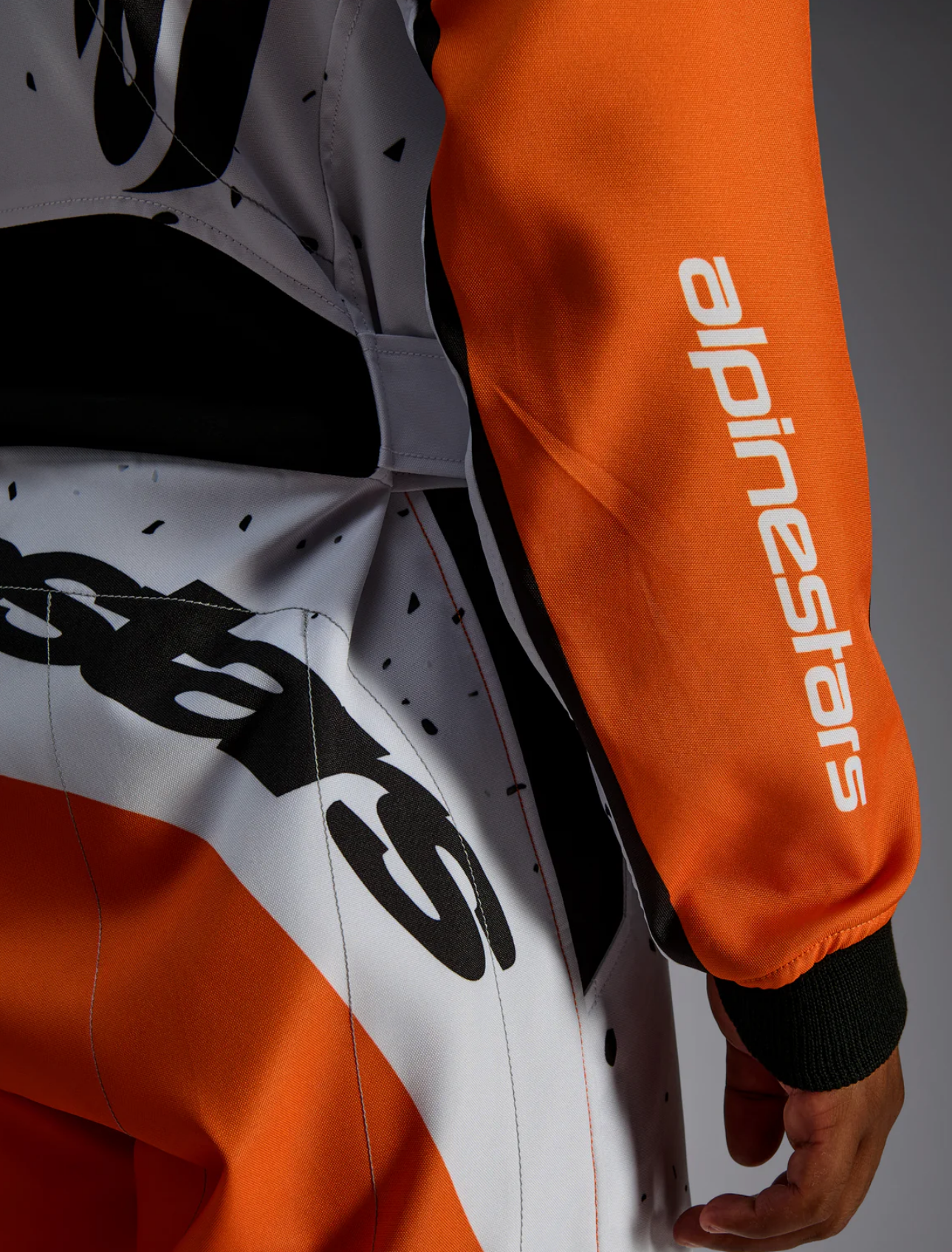 Alpinestars Alpinestars KMX-9 V3 Graphic 6 Wit / oranje / zwart