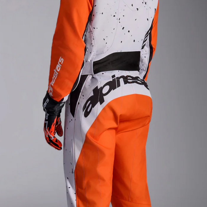 Alpinestars Alpinestars KMX-9 V3 Graphic 6 Wit / oranje / zwart
