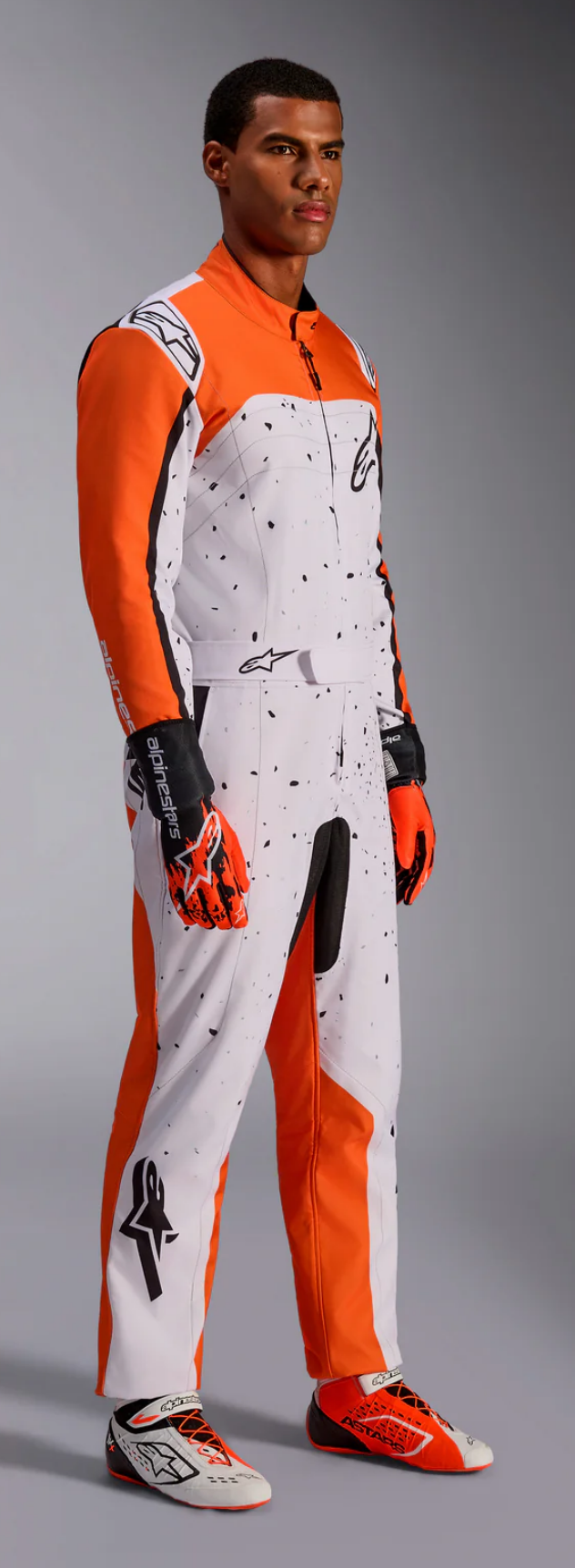 Alpinestars Alpinestars KMX-9 V3 Graphic 6 Wit / oranje / zwart