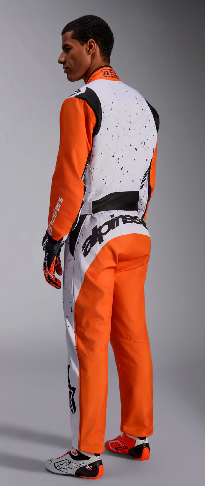 Alpinestars Alpinestars KMX-9 V3 Graphic 6 Wit / oranje / zwart