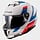 LS2 FF808 Stream II Vintage wit / blauw / rood