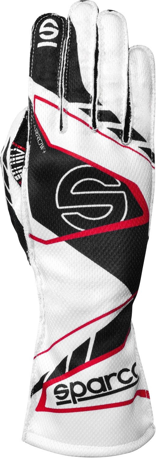 Sparco Sparco K -Arrow+ (FIA 8877-2022) kart handschoenen Wit / Zwart