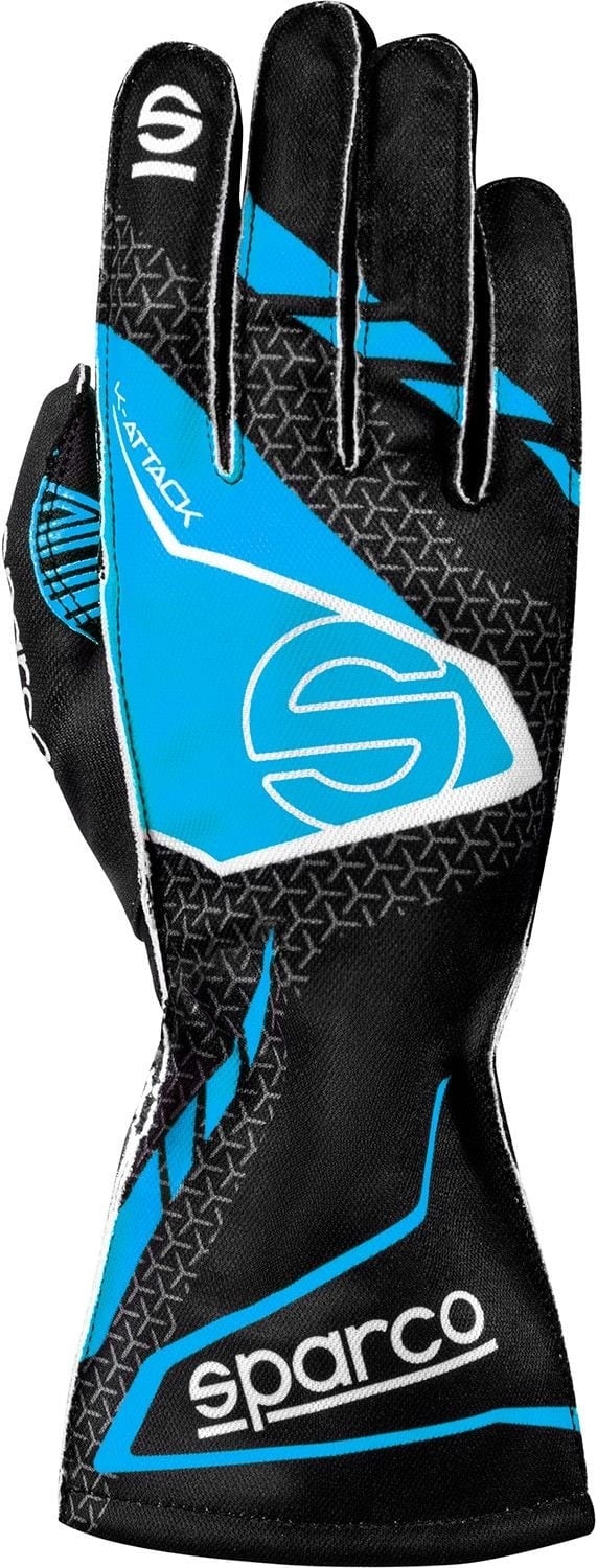Sparco Sparco K-attack kart handschoenen Zwart / blauw