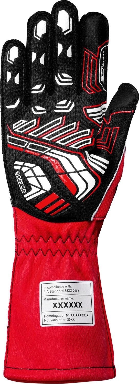 Sparco Sparco K -Arrow+ (FIA 8877-2022) kart handschoenen Rood / Zwart