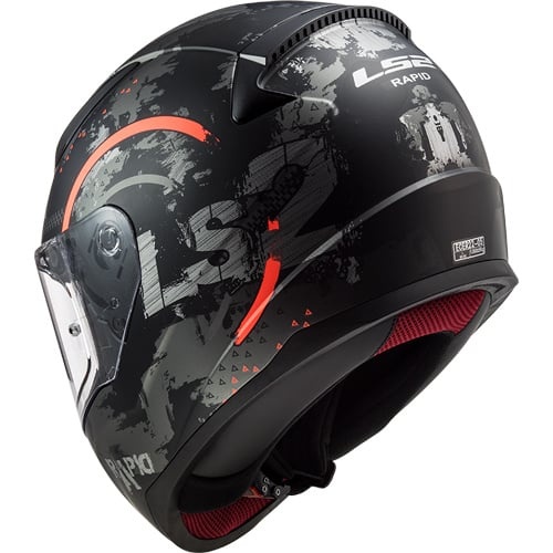 LS2 LS2 FF353 Circle zwart/ oranje