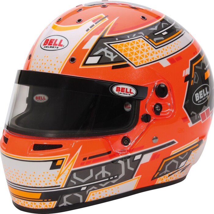 Bell Bell RS7-K antraciet / oranje (FIA 8878-2024 / snell 2020)