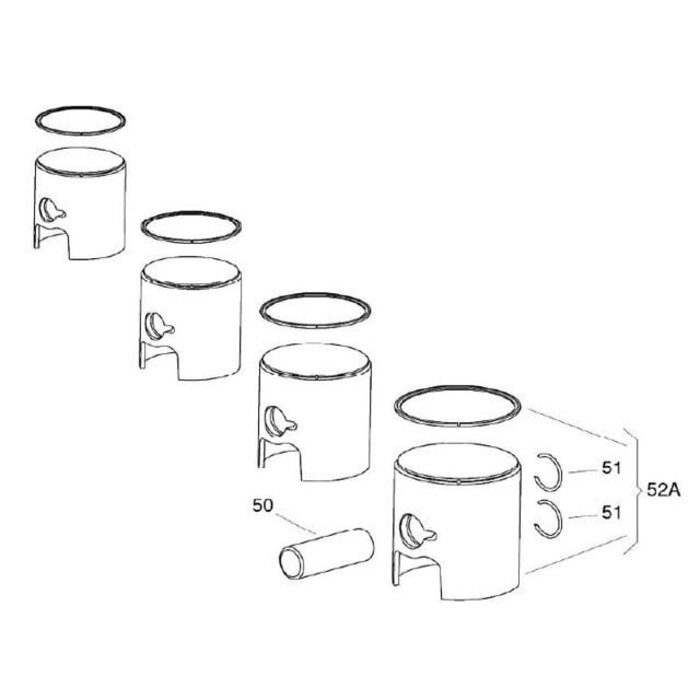 Iame Iame X30 Zuiger compleet