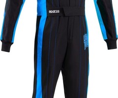 Sparco Sparco thunder advanced overall zwart/blauw