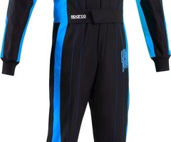 Sparco Sparco thunder advanced overall zwart/blauw
