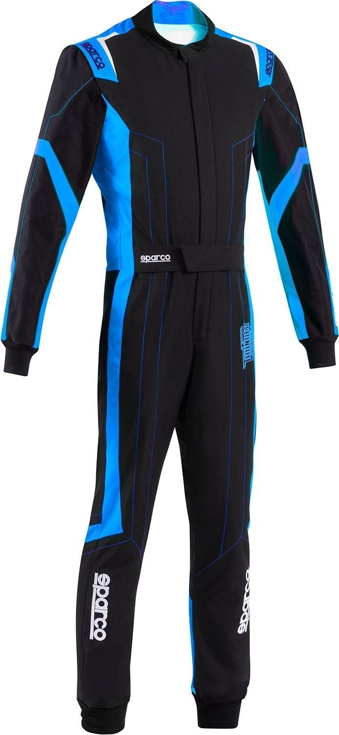 Sparco Sparco thunder advanced overall zwart/blauw