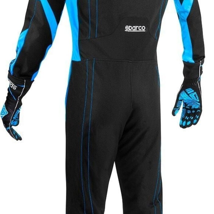 Sparco Sparco thunder advanced overall zwart/blauw