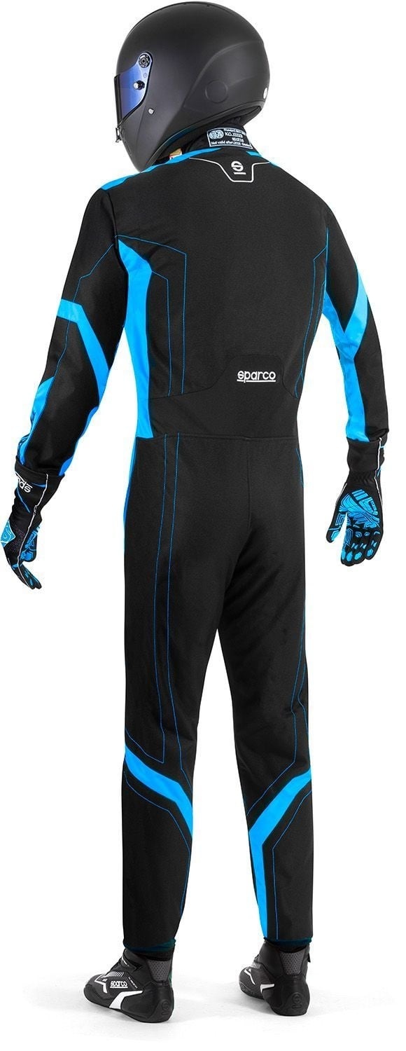 Sparco Sparco thunder advanced overall zwart/blauw