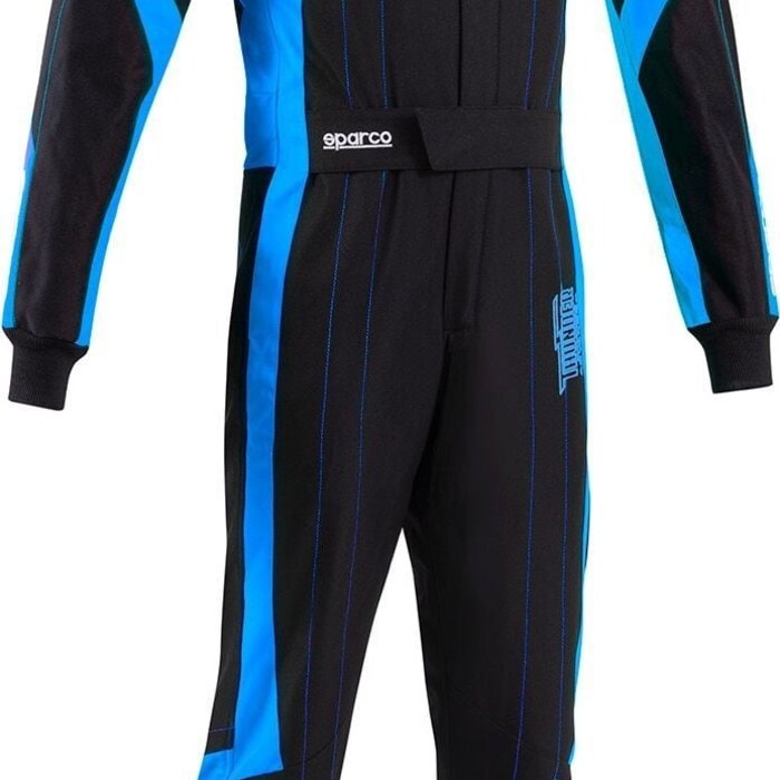 Sparco Sparco thunder advanced overall zwart/blauw