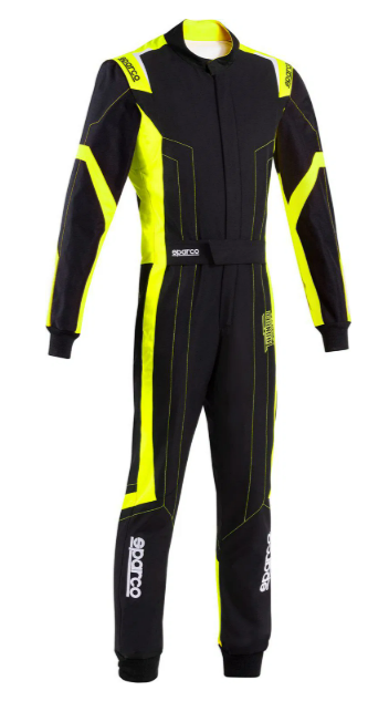 Sparco Sparco thunder advanced overall zwart/ fluor geel