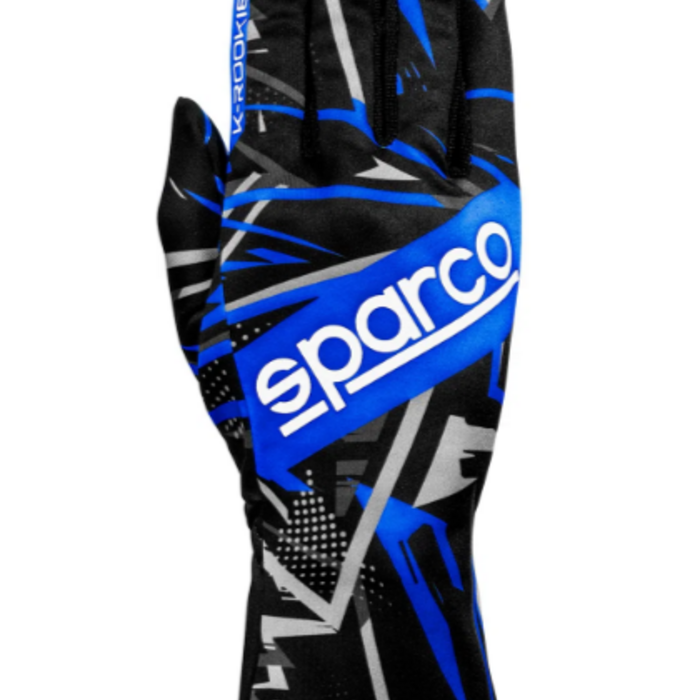 Sparco Sparco K-rookie kart handschoenen zwart / blauw
