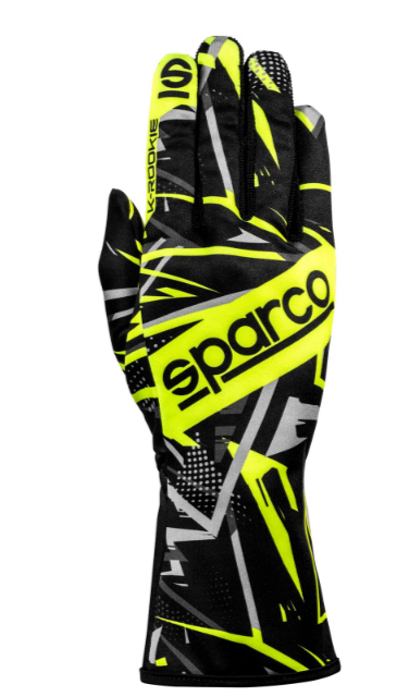 Sparco Sparco K-rookie kart handschoenen zwart / geel