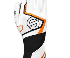 Sparco Sparco K -Tide+ (FIA 8877-2022) kart handschoenen Wit / Oranje