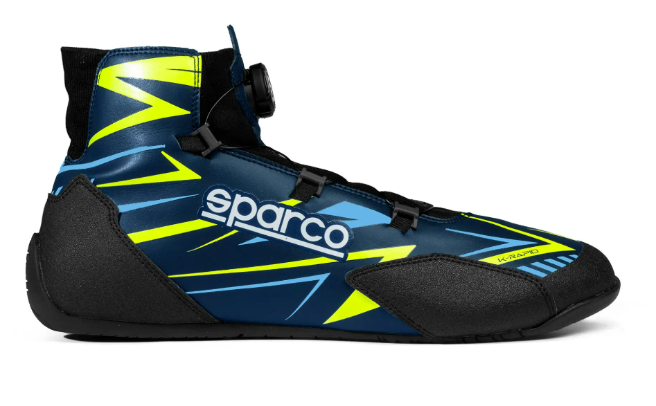 Sparco Sparco K-rapid FIA 8877-2022 (met snelsluiting) Marine blauw / fluor geel