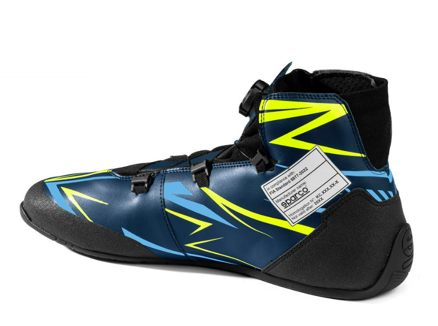 Sparco Sparco K-rapid FIA 8877-2022 (met snelsluiting) Marine blauw / fluor geel