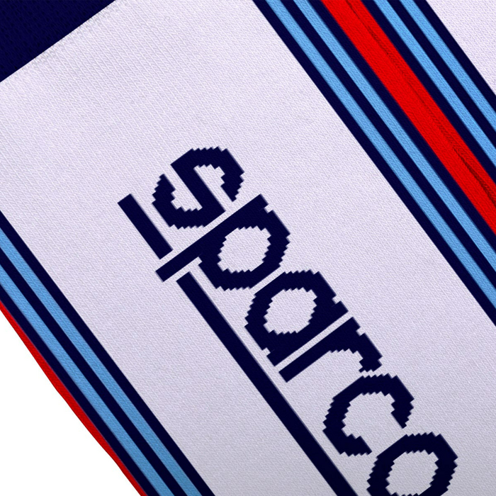 Sparco Sparco Martini Iconic design hoge sokken Wit / Blauw / Rood