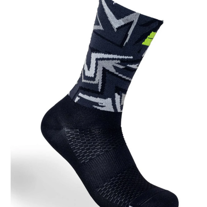 Bengio Kart sokken K-Summer zwart / fluo geel