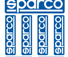 Sparco Sparco Vel met diversen maten stickers 10 stuks