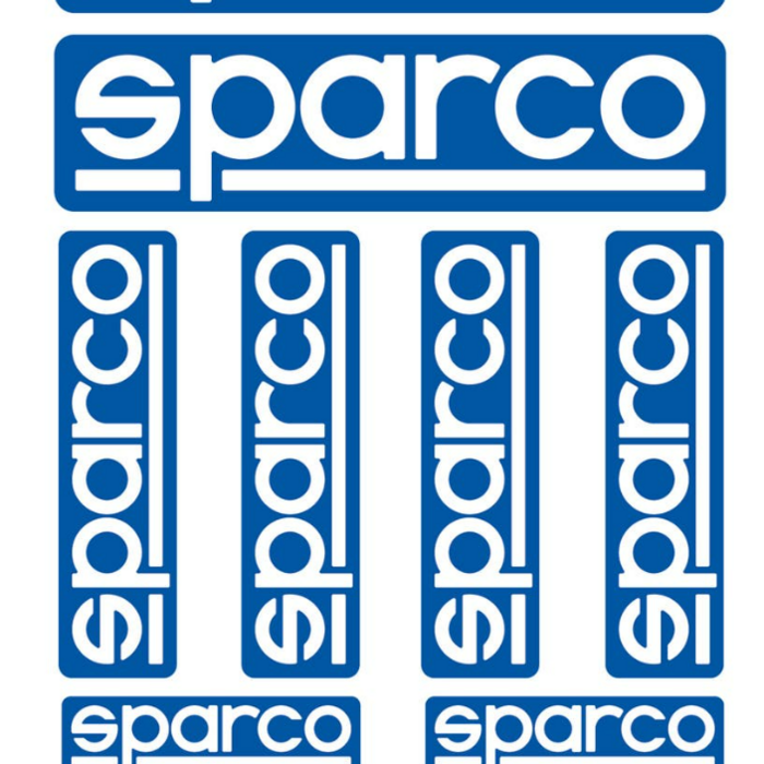 Sparco Sparco Vel met diversen maten stickers 10 stuks