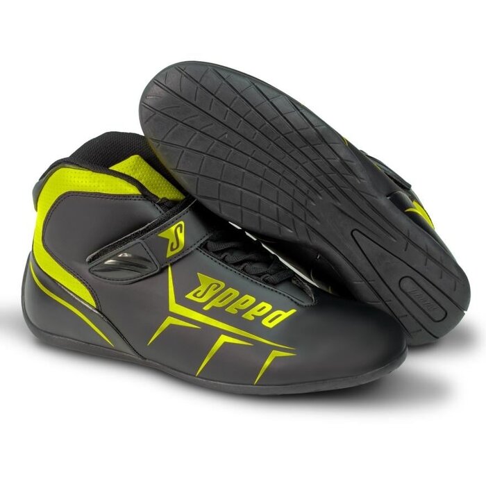 Speed Racewear Speed Rome 2.0 zwart/ Fluor geel