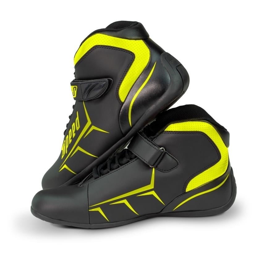 Speed Racewear Speed Rome 2.0 zwart/ Fluor geel