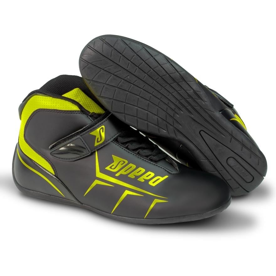 Speed Racewear Speed Rome 2.0 zwart/ Fluor geel