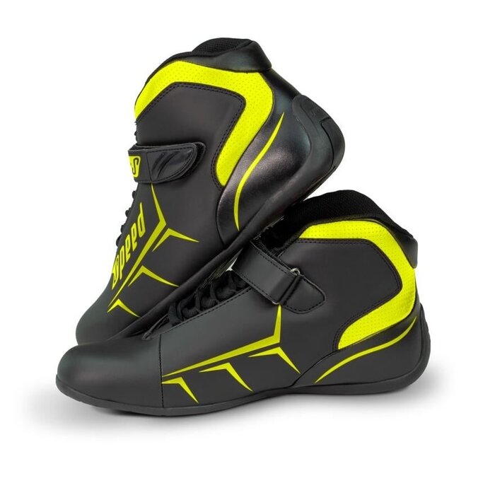 Speed Racewear Speed Rome 2.0 zwart/ Fluor geel