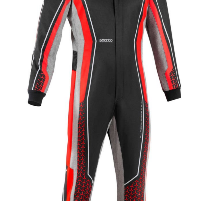 Sparco Sparco Superleggera kart overall FIA 8877-2022 - Zwart / Rood