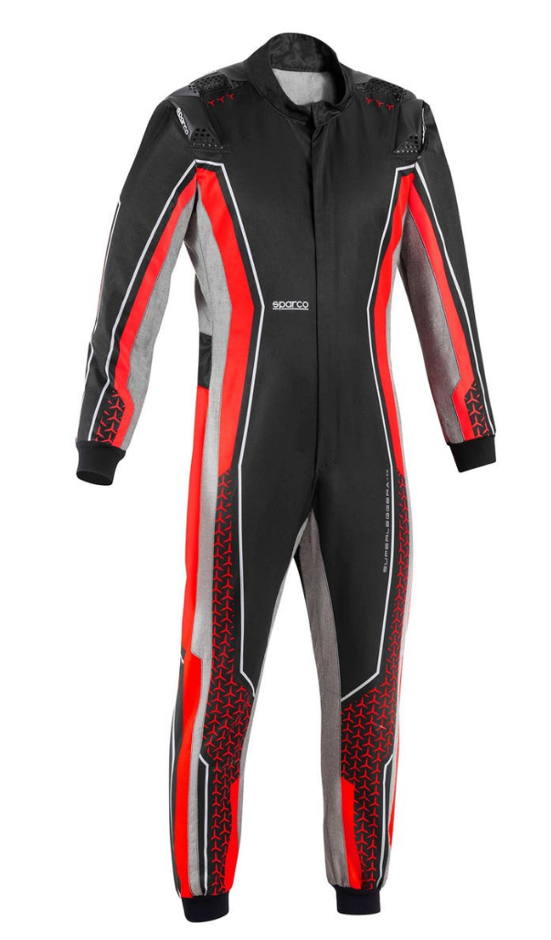 Sparco Sparco Superleggera kart overall FIA 8877-2022 - Zwart / Rood