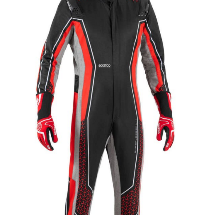 Sparco Sparco  Superleggera kart overall FIA 8877-2022 - Zwart / Rood
