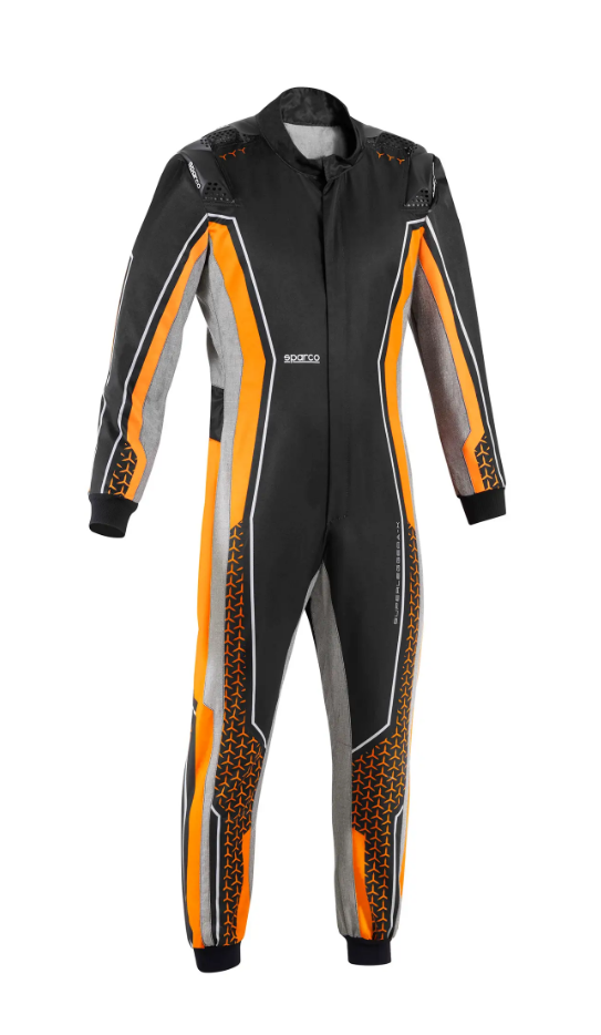 Sparco Sparco Superleggera kart overall FIA 8877-2022 - Zwart / Fluor Oranje