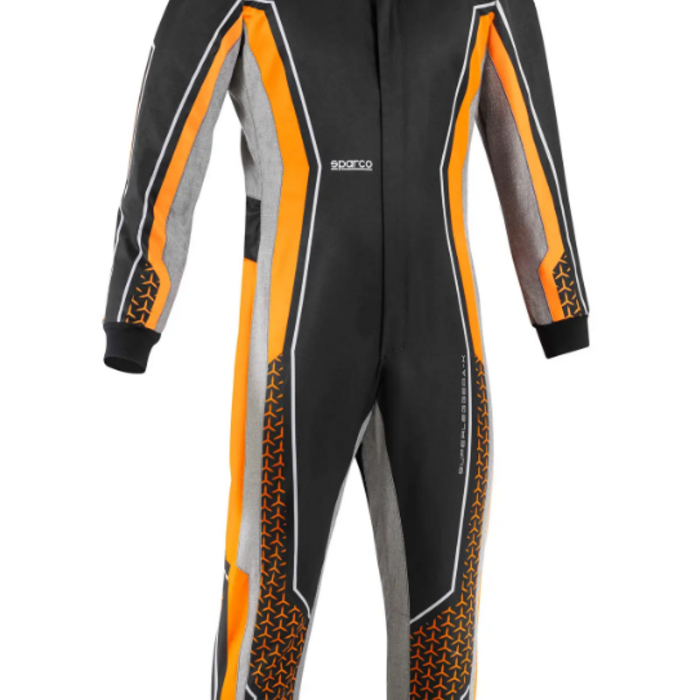 Sparco Sparco Superleggera kart overall FIA 8877-2022 - Zwart / Fluor Oranje