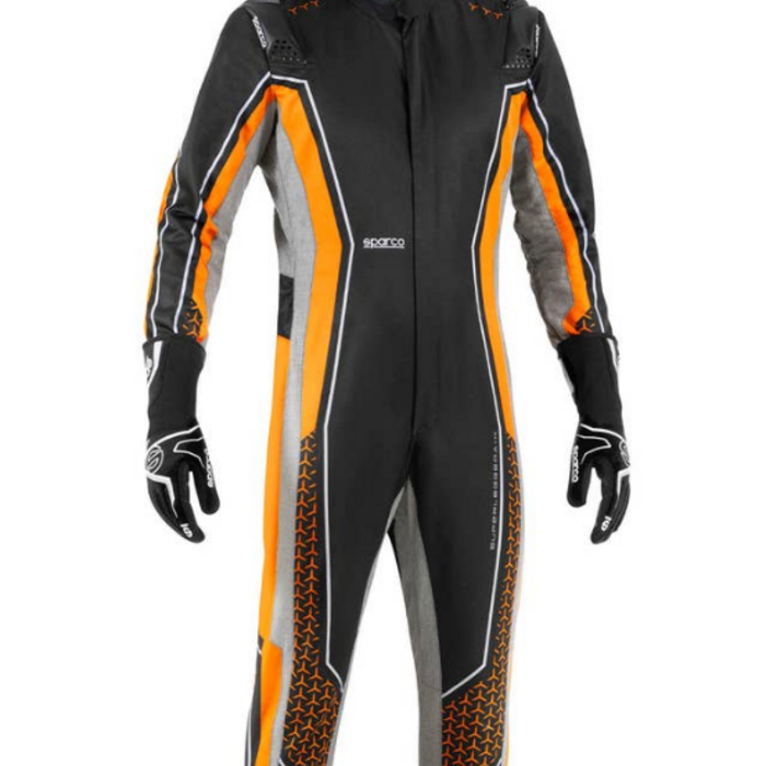 Sparco Sparco Superleggera kart overall FIA 8877-2022 - Zwart / Fluor Oranje
