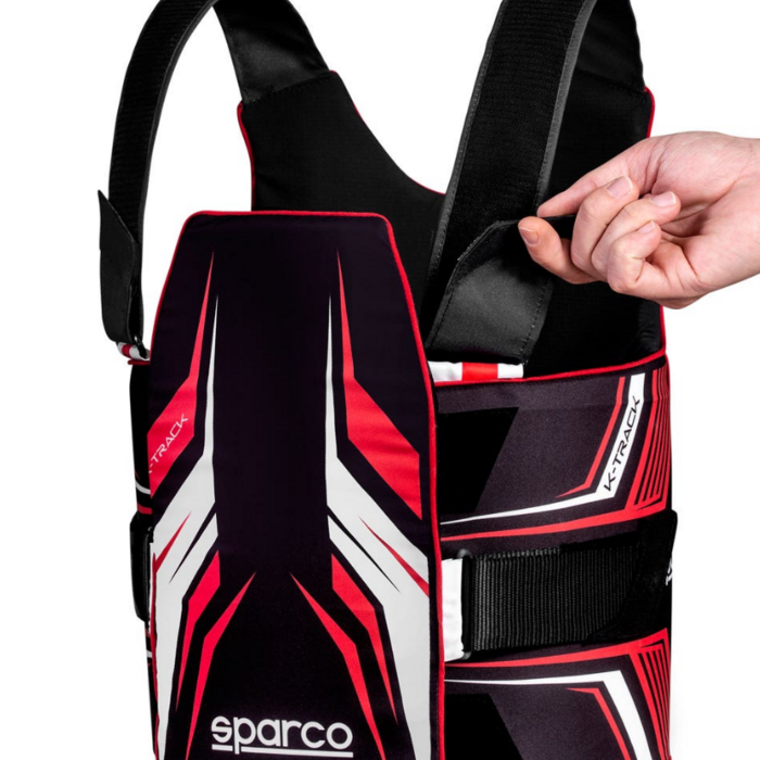 Sparco Sparco K-Track FIA 8870-2018 ribbeschermer zwart / rood