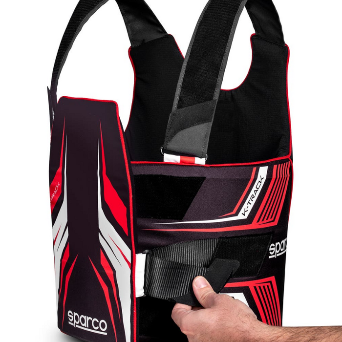 Sparco Sparco K-Track FIA 8870-2018 ribbeschermer zwart / rood