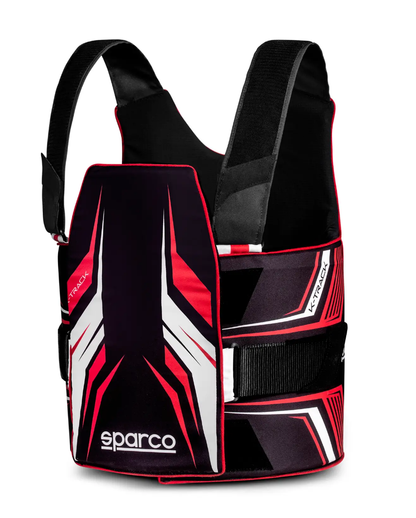 Sparco Sparco K-Track FIA 8870-2018 ribbeschermer zwart / rood