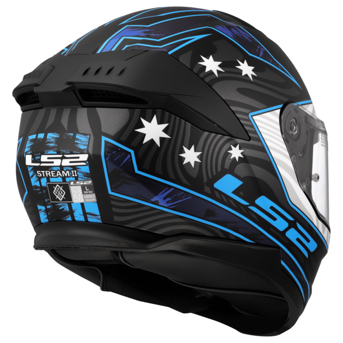LS2 LS2 FF808 Stream II Galdam zwart / blauw