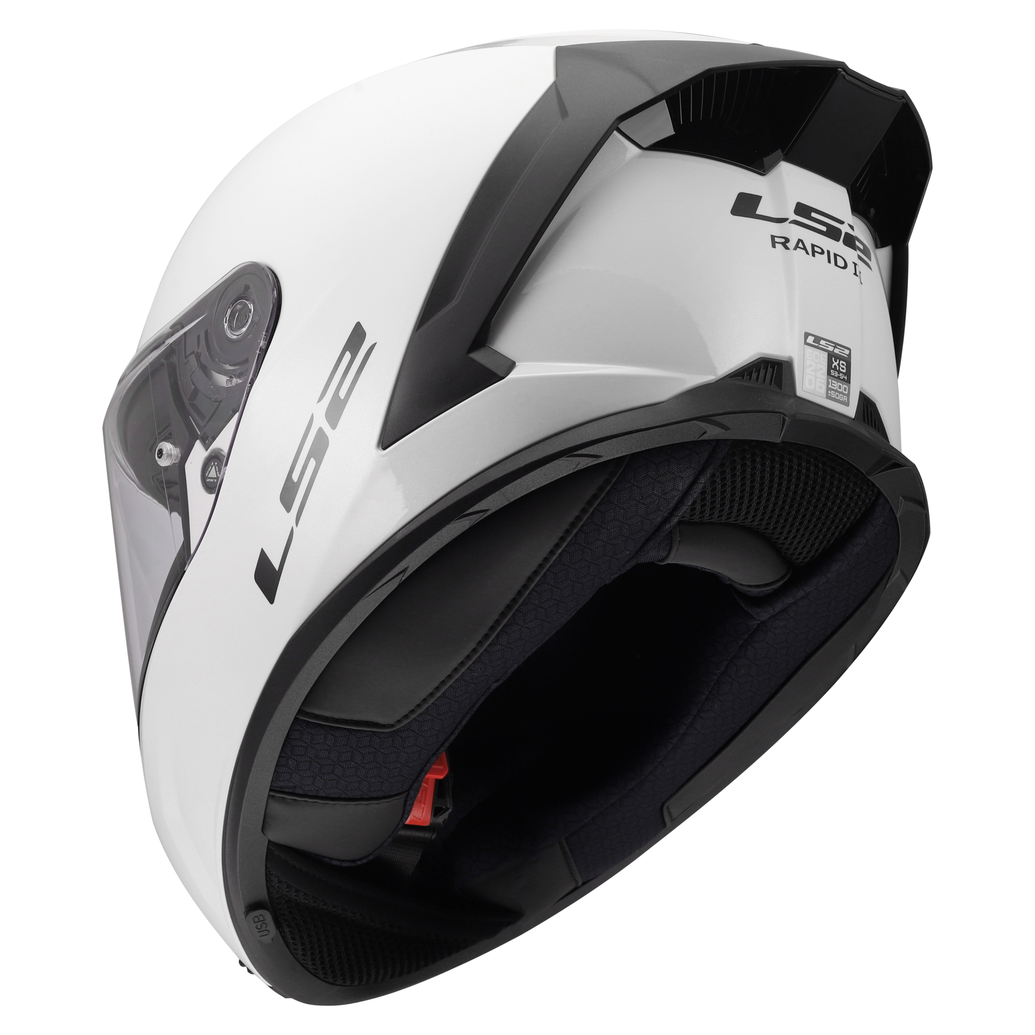 LS2 LS2 FF820 Rapid III glans wit