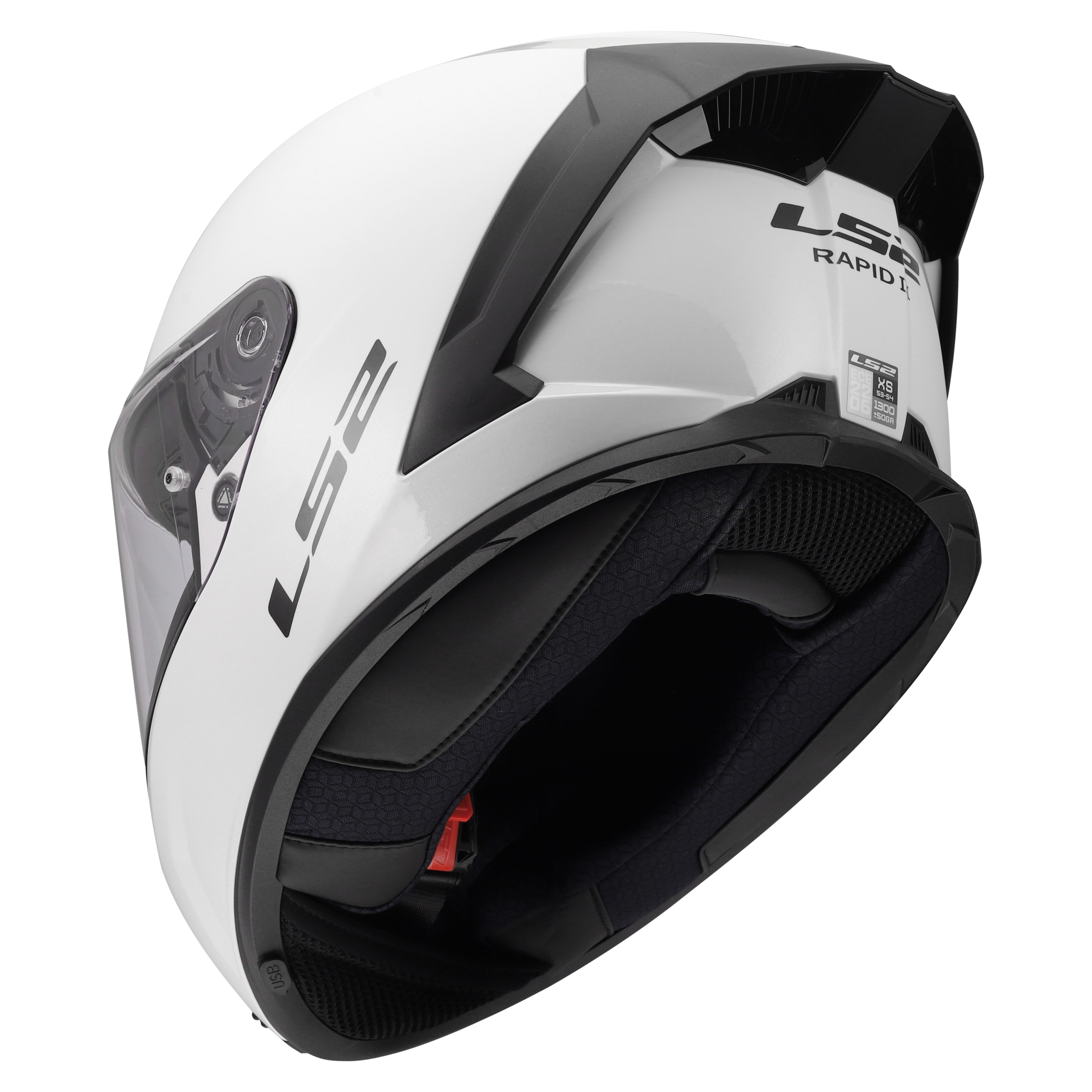 LS2 LS2 FF820 Rapid III glans wit