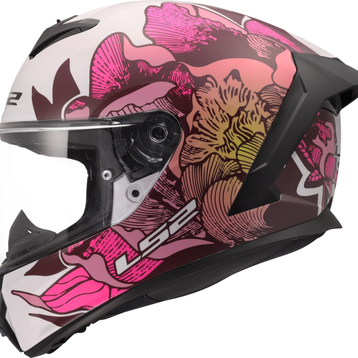 LS2 LS2 FF820 Rapid III Poppies wit / roze