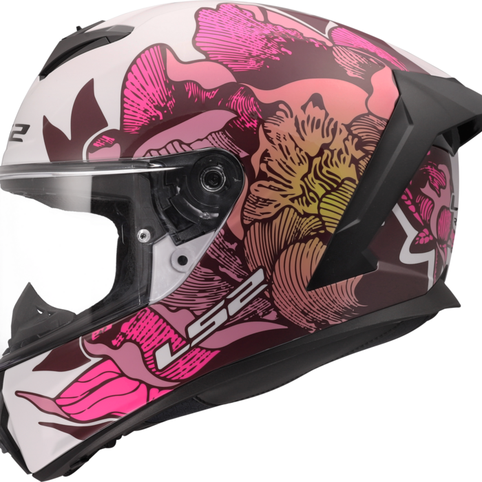 LS2 LS2 FF820 Rapid III Poppies wit / roze