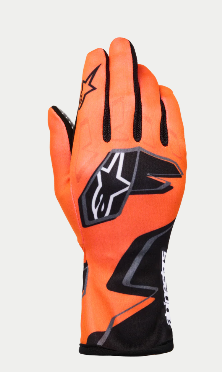 Alpinestars Alpinestars Karthandschoen K-Race Graphic 1 Fluor Oranje Zwart / Wit