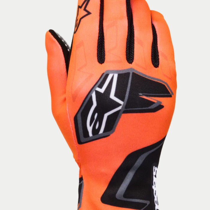 Alpinestars Alpinestars Karthandschoen K-Race Graphic 1 Fluor Oranje Zwart / Wit